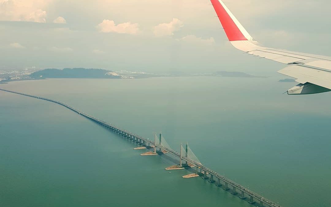 Penang Bridge 2 flight view