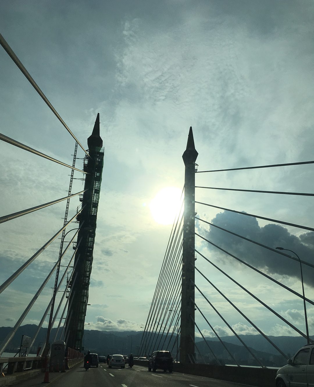 Penang Bridge Sky View by Joycy Lim